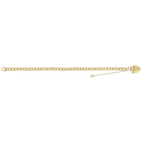 9ct Gold Heart Charm Bracelet 