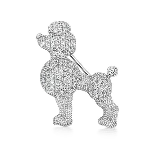 Pave Set Poodle Brooch LHG0003