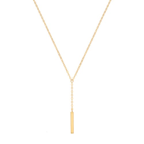 9ct Gold Drop Bar Necklet 