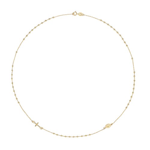 9ct Gold Rosary Necklet 