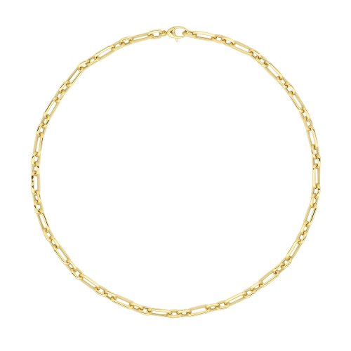 9ct Gold Oval Linked Fancy Necklet 