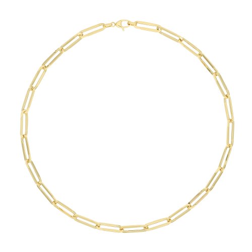 9ct Gold Paperclip Necklet 