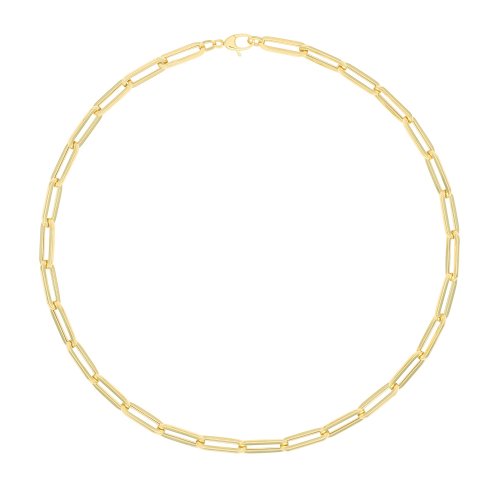 9ct Gold Paperclip Necklet 