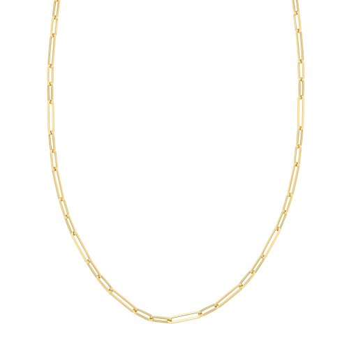 9ct Gold Paperclip Necklet 