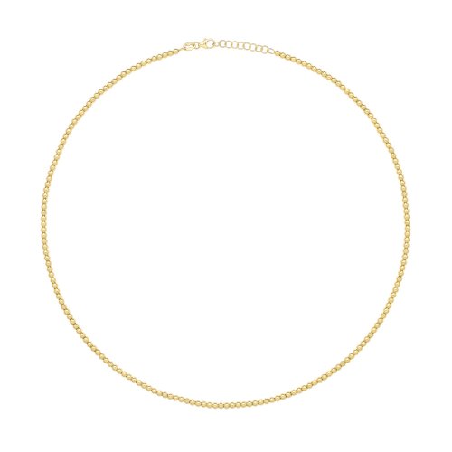 9ct Gold Beaded Necklet 