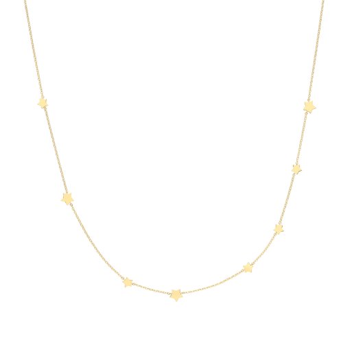 9ct Gold Star Necklet 