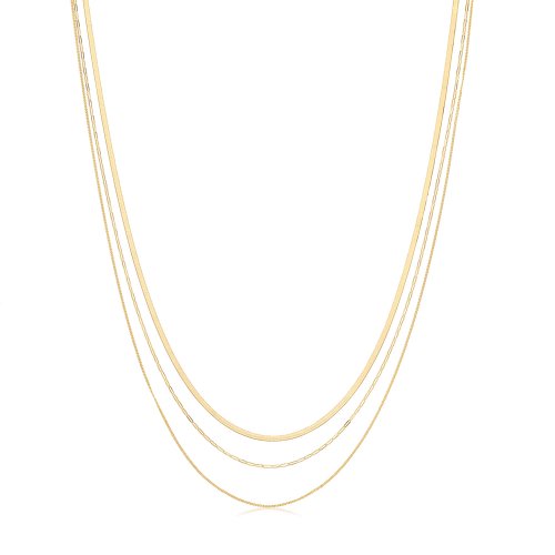 9ct Gold Multichain Necklet 