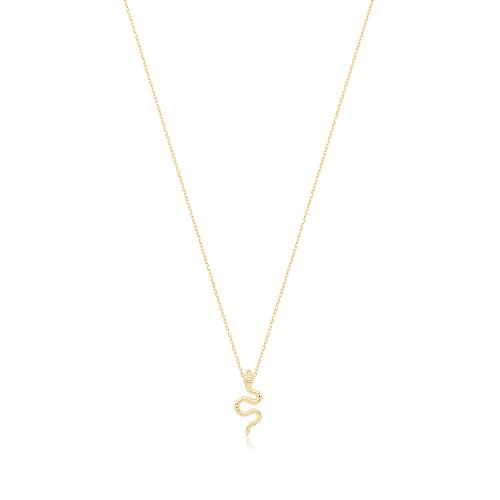 9ct Gold Snake Necklace 