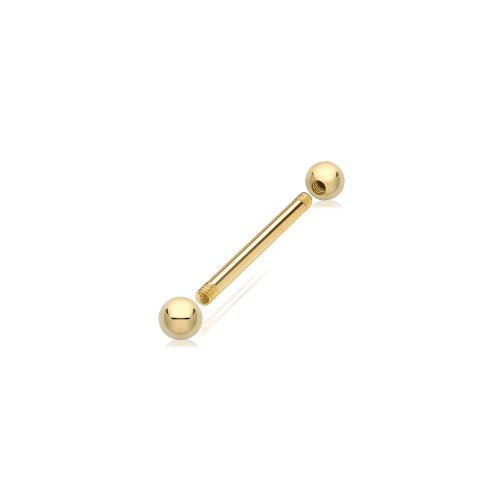 9ct Gold Bar Piercing BP120-