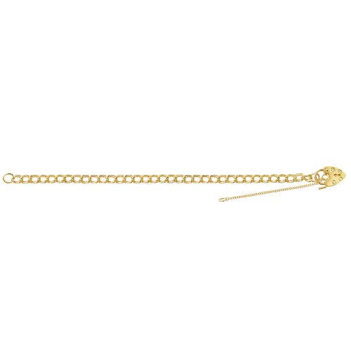 9ct Gold Heart Charm Bracelet 
