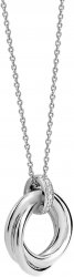 TI SENTO Silver Twisted Circle Necklace 3972ZI