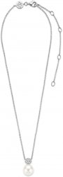 TI SENTO Sinlge Pearl Cubic Zirconia Necklace 3854PW