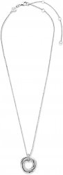 TI SENTO Silver Twisted Circle Necklace 3972ZI