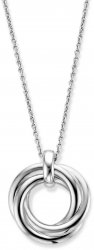 TI SENTO Silver Twisted Circle Necklace 3972ZI