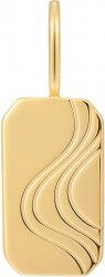 Ania Haie Gold Wave Tag Charm